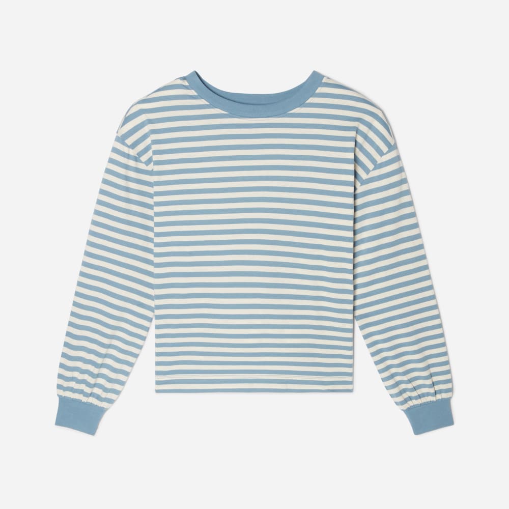 The Organic Cotton Long-Sleeve Tee | Spring Lake / Canvas - XXS