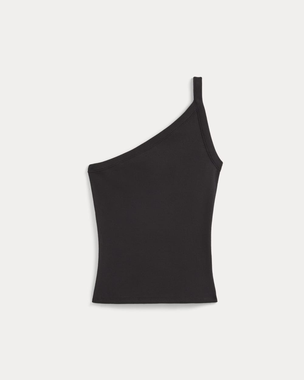 womens-retrosoft-cotton-oneshoulder-tank-black | alt