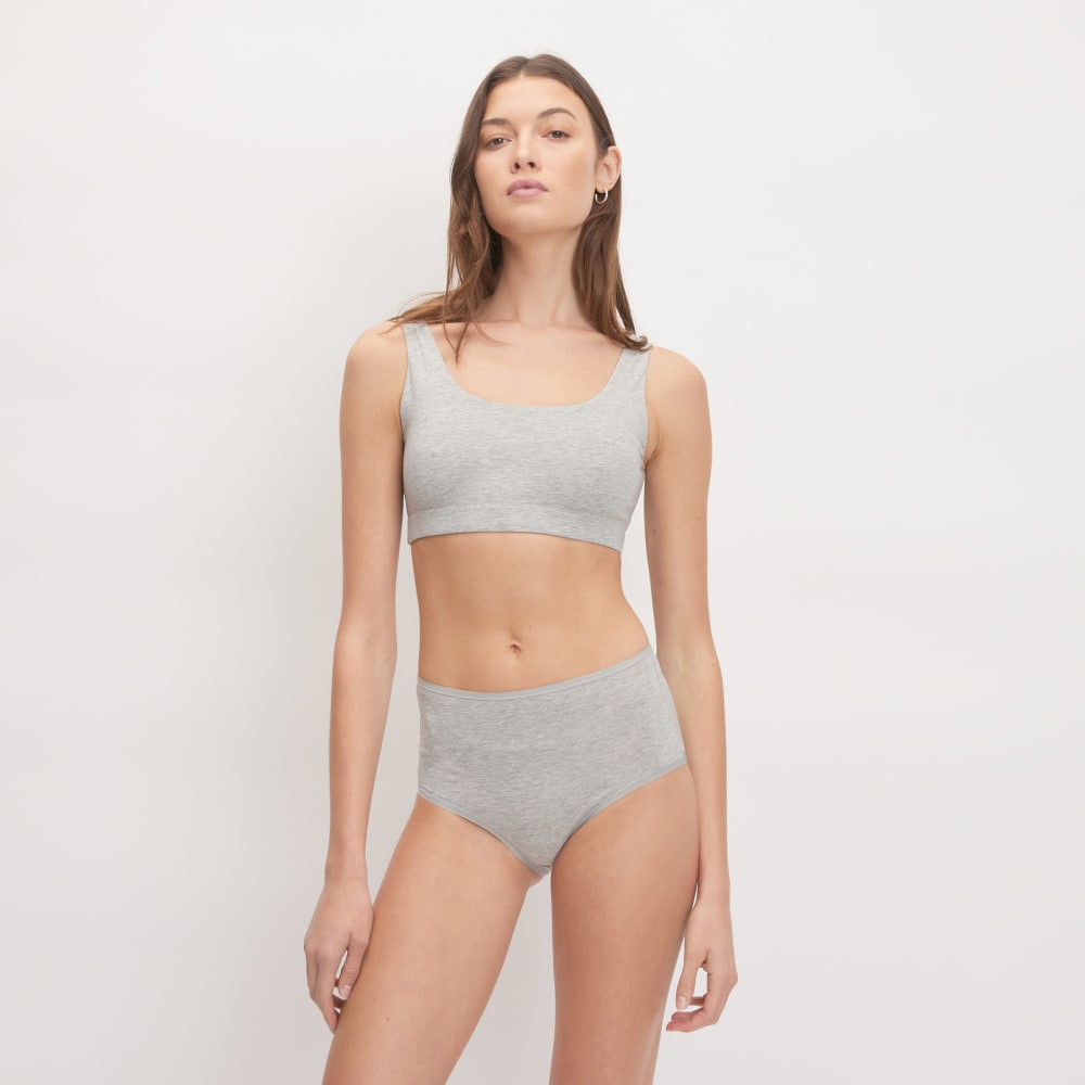 Cotton Tank Bra Heathered