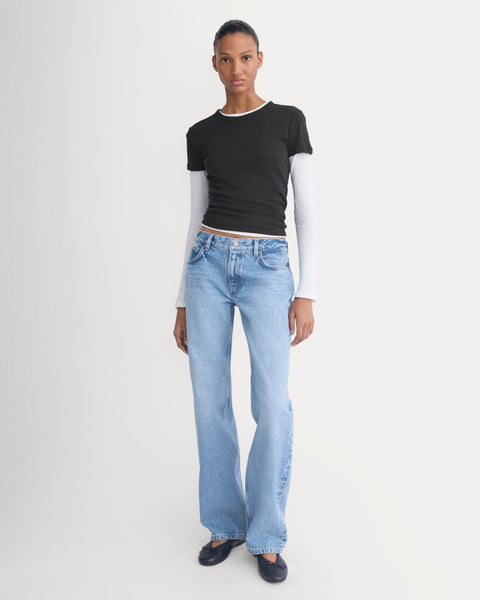 Everlane x Elena Bonvicini La Brea Low-Rise Baggy Jean | Crystal Cove Everlane x Elena Bonvicini La Brea Low-Rise Baggy Jean | Crystal Cove