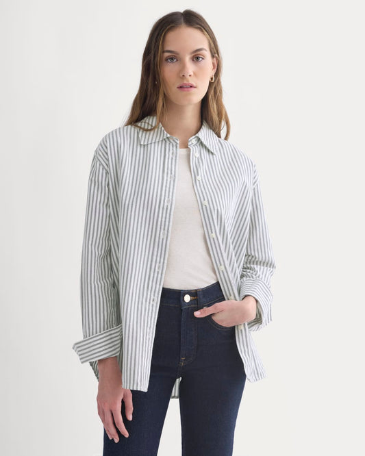 womens-everyday-oxford-shirt-bone-navy | primary