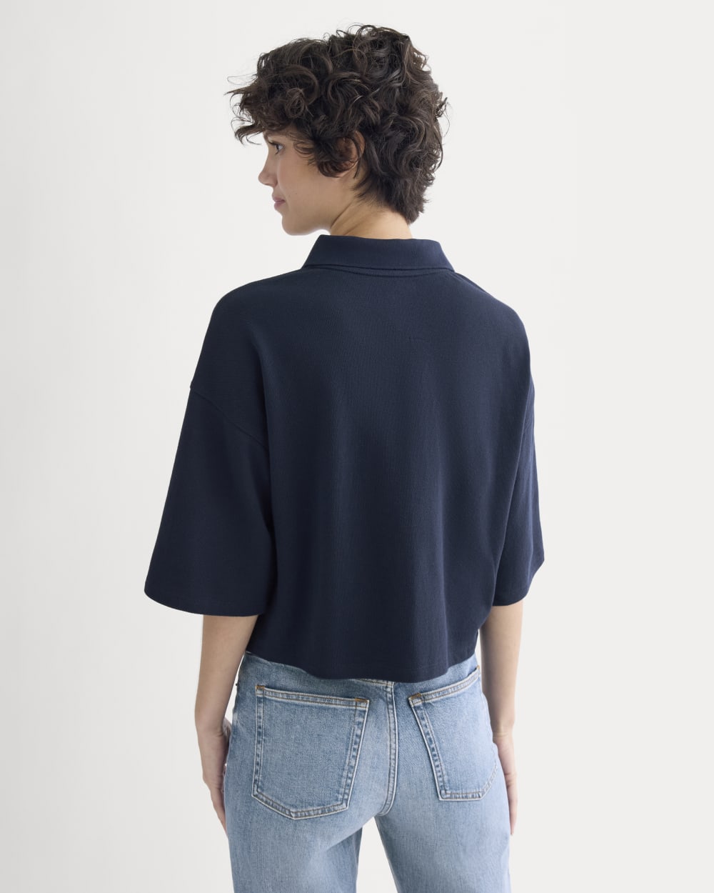 womens-pique-boxy-polo-navy