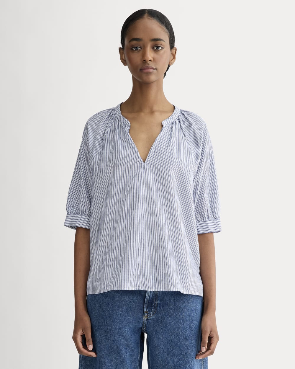 The Gauze Gathered Top