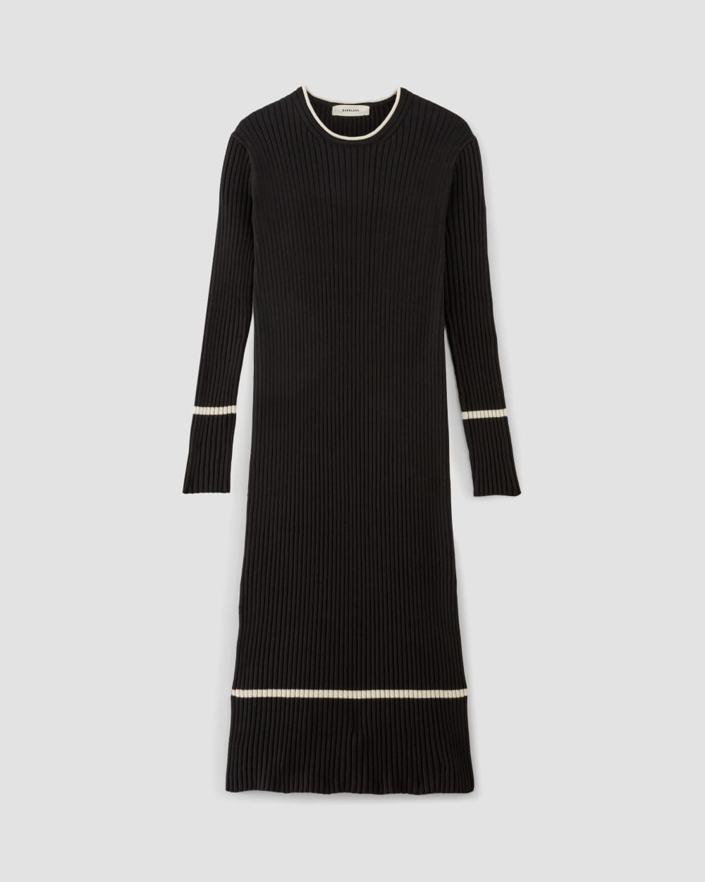 The Cotton Wide Rib Midi Dress | Black Everlane The Cotton Wide Rib Midi Dress | Black Everlane