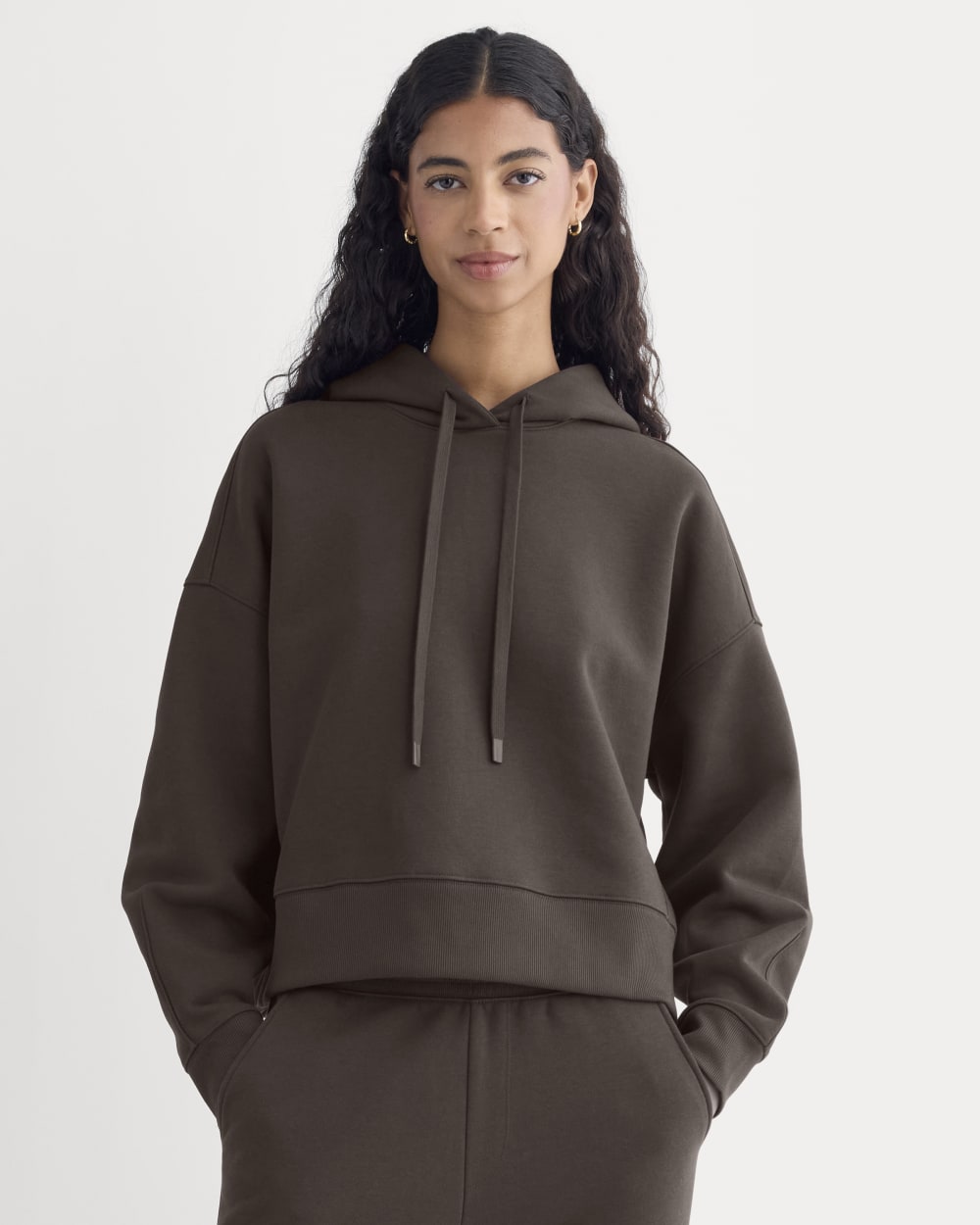 Cropped Luxe Fleece Hoodie