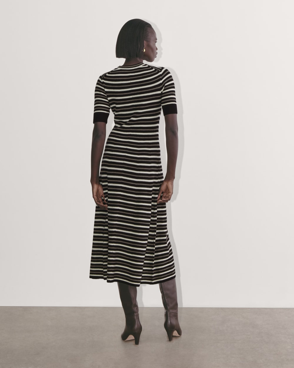 cotton on ribbed dress Calvin Klein Women's Cotton Rib V-Neck Polo Dress Antique White at Amazon Women's Clothing store