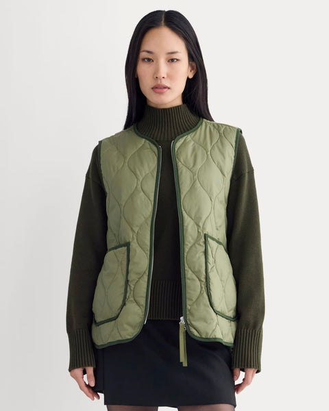 ReNew Quilted Vest | Lichen Green – Everlane