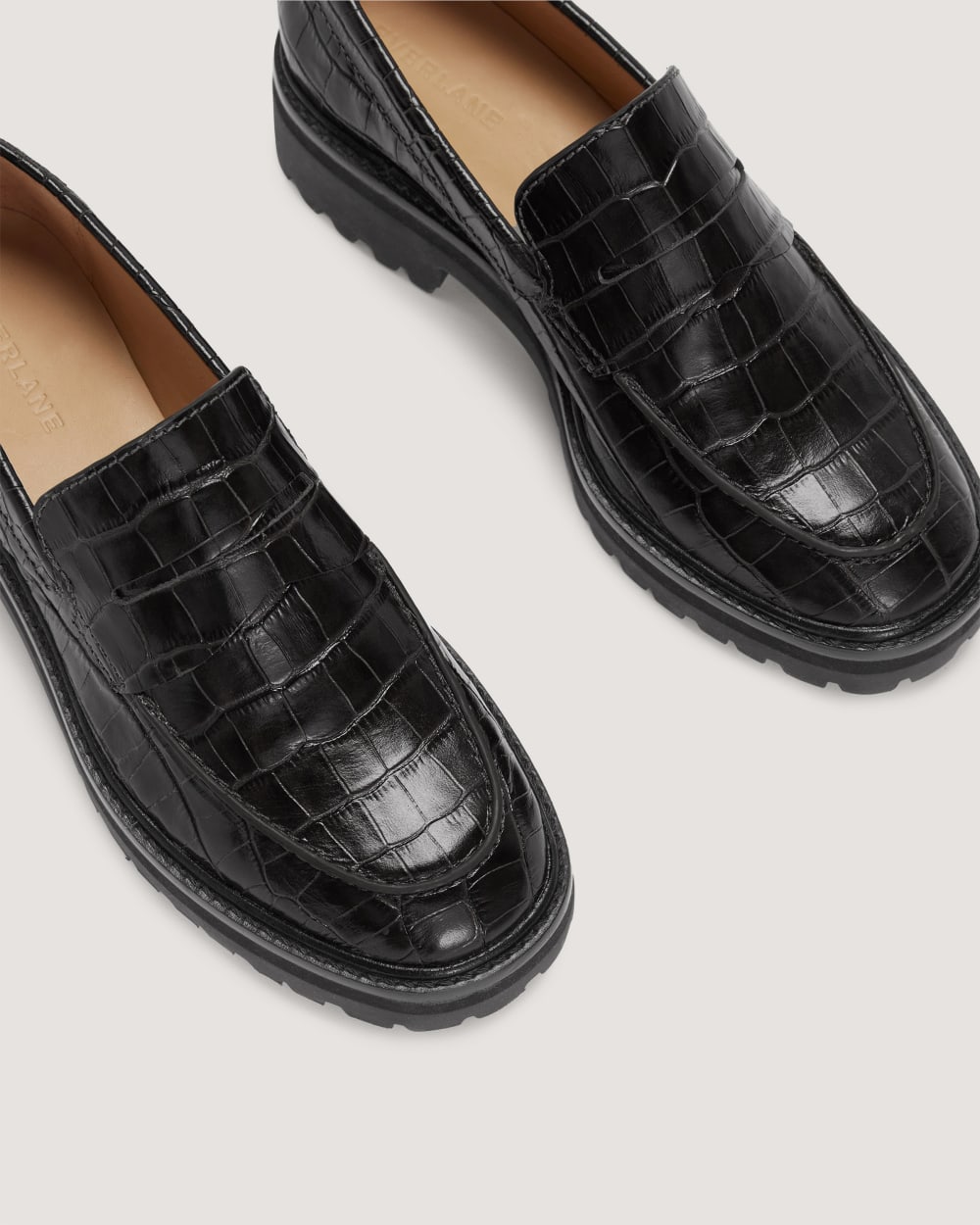 The Lug Loafer Black Crocodile – Everlane - Main Image