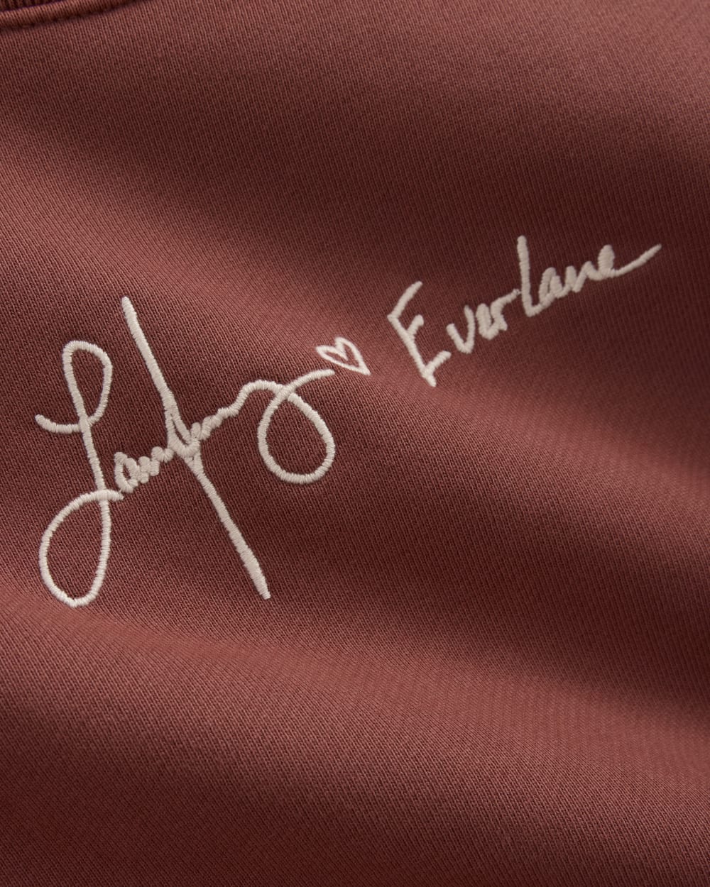 everlane-x-laufey-foundation-sweatshirt-dusty-red