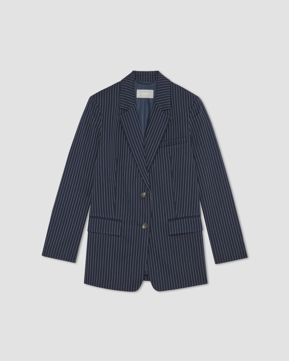 The Oversized Blazer in Buttersmooth | Navy / Bone – Everlane