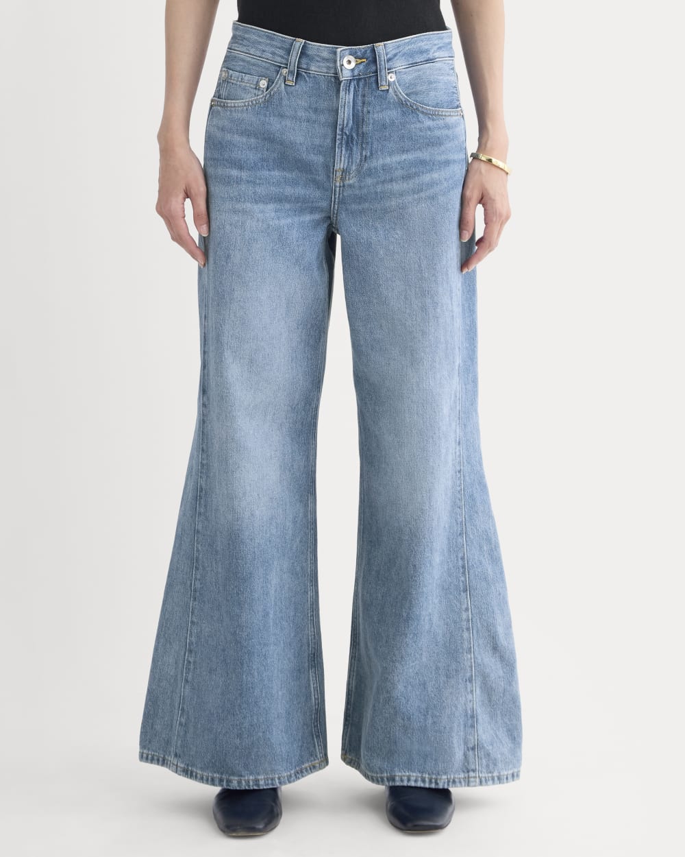 Paneled Ultra Wide-Leg Jean | Tungsten Scratch – Everlane