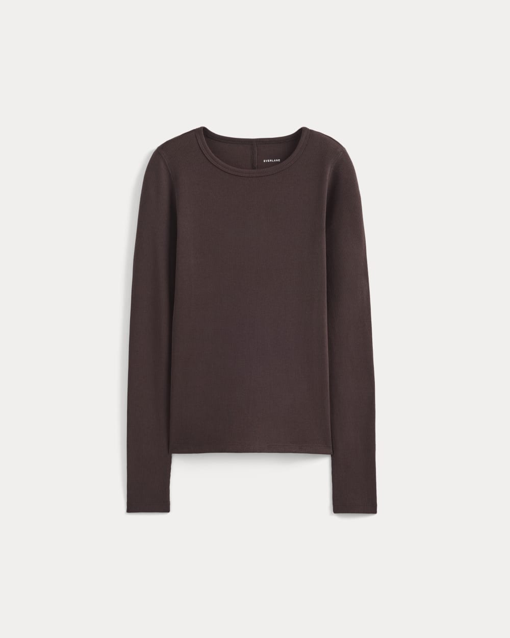 womens-supima-rib-long-sleeve-crew-coffee-bean | alt