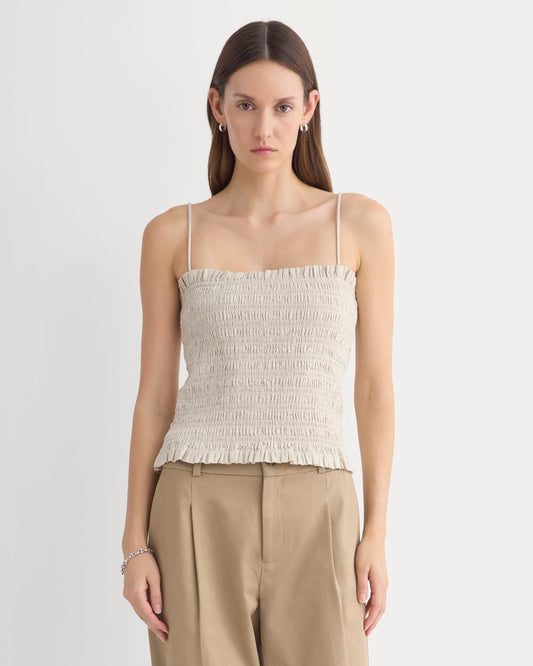 womens-gauze-smocked-cami-birch | primary