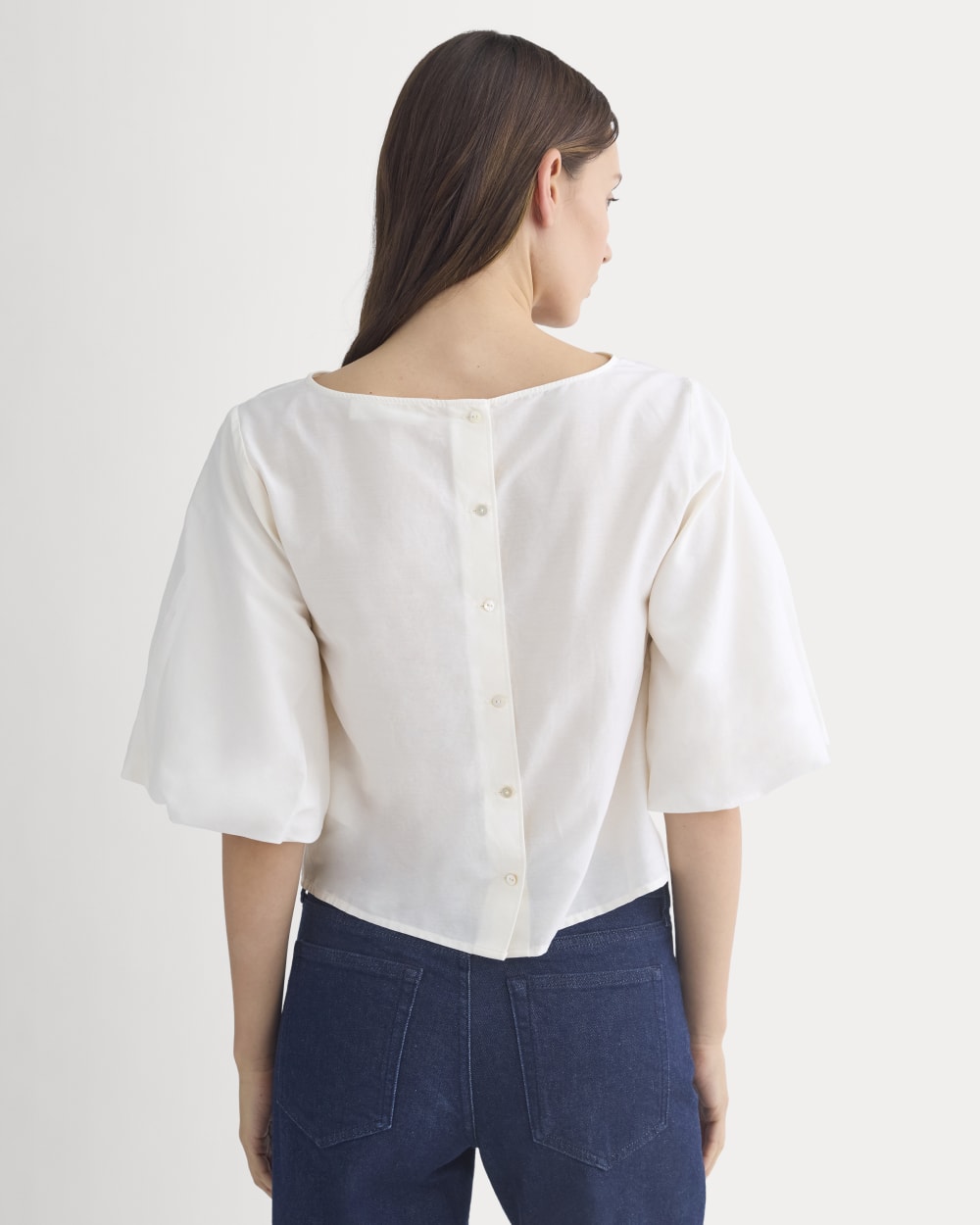 womens-bubble-sleeve-top-bone