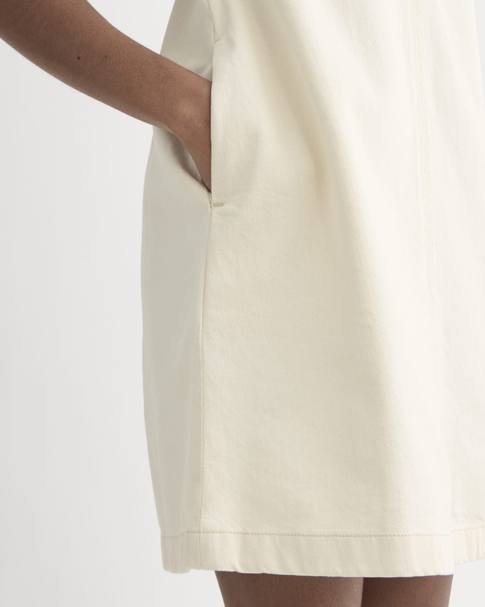 Everlane Denim Shift Dress In Ecru, Size 16 Everlane Denim Shift Dress In Ecru, Size 16