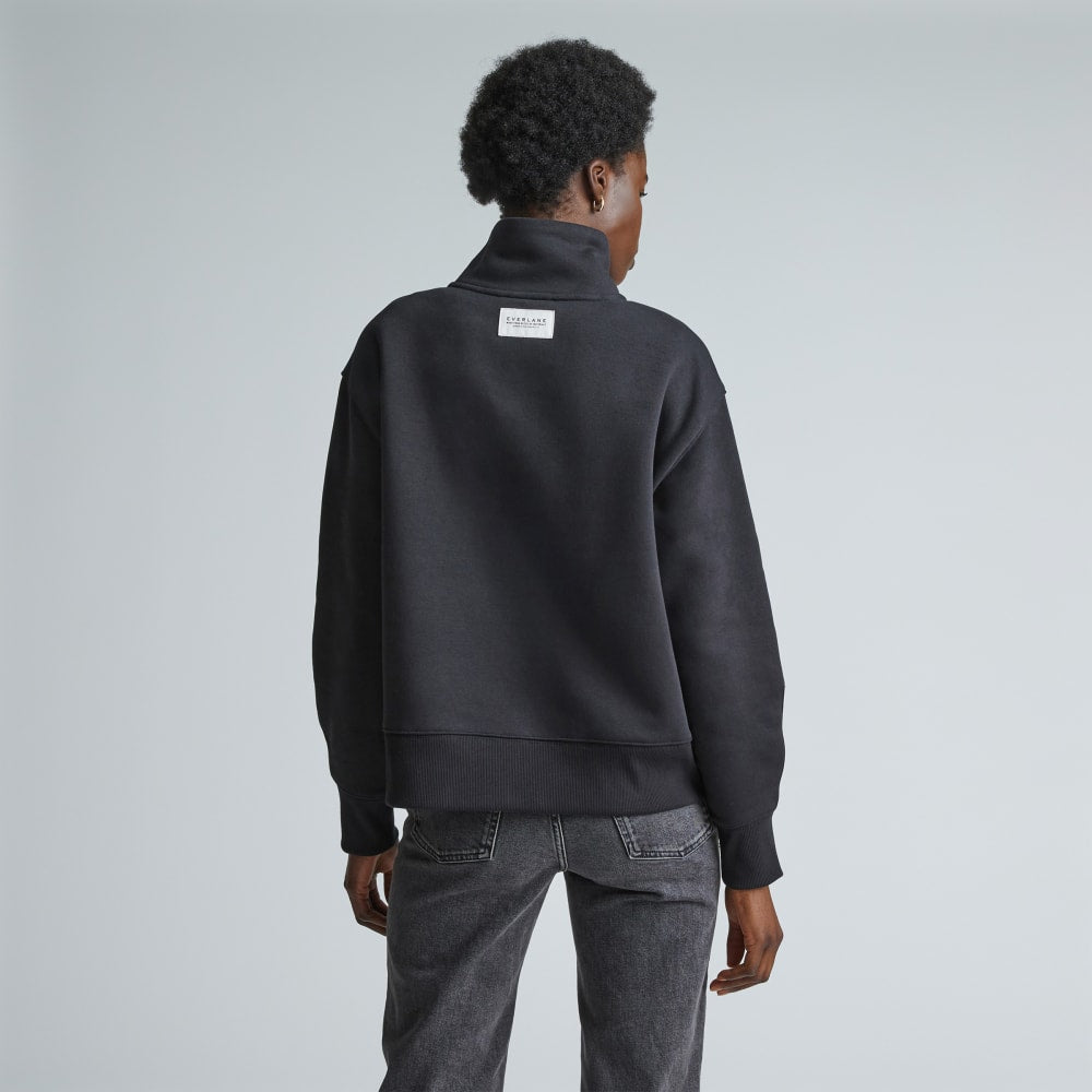 The ReTrack Half-Zip Sweatshirt | Black – Everlane