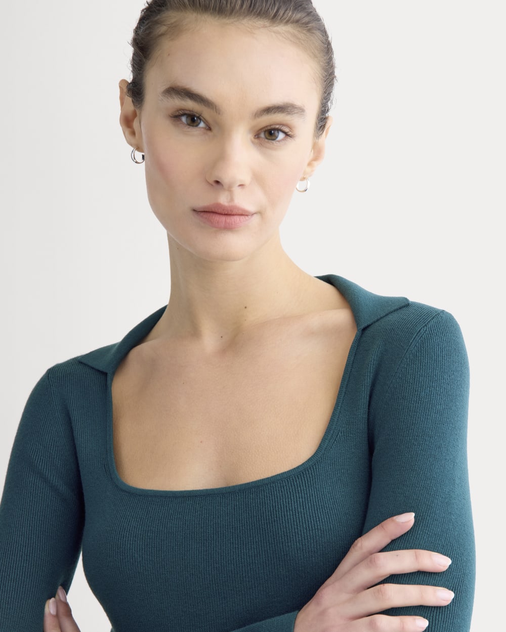 Top Neck Model Without Shell Knit Scoop-Neck Top | Reflecting Pond – Everlane