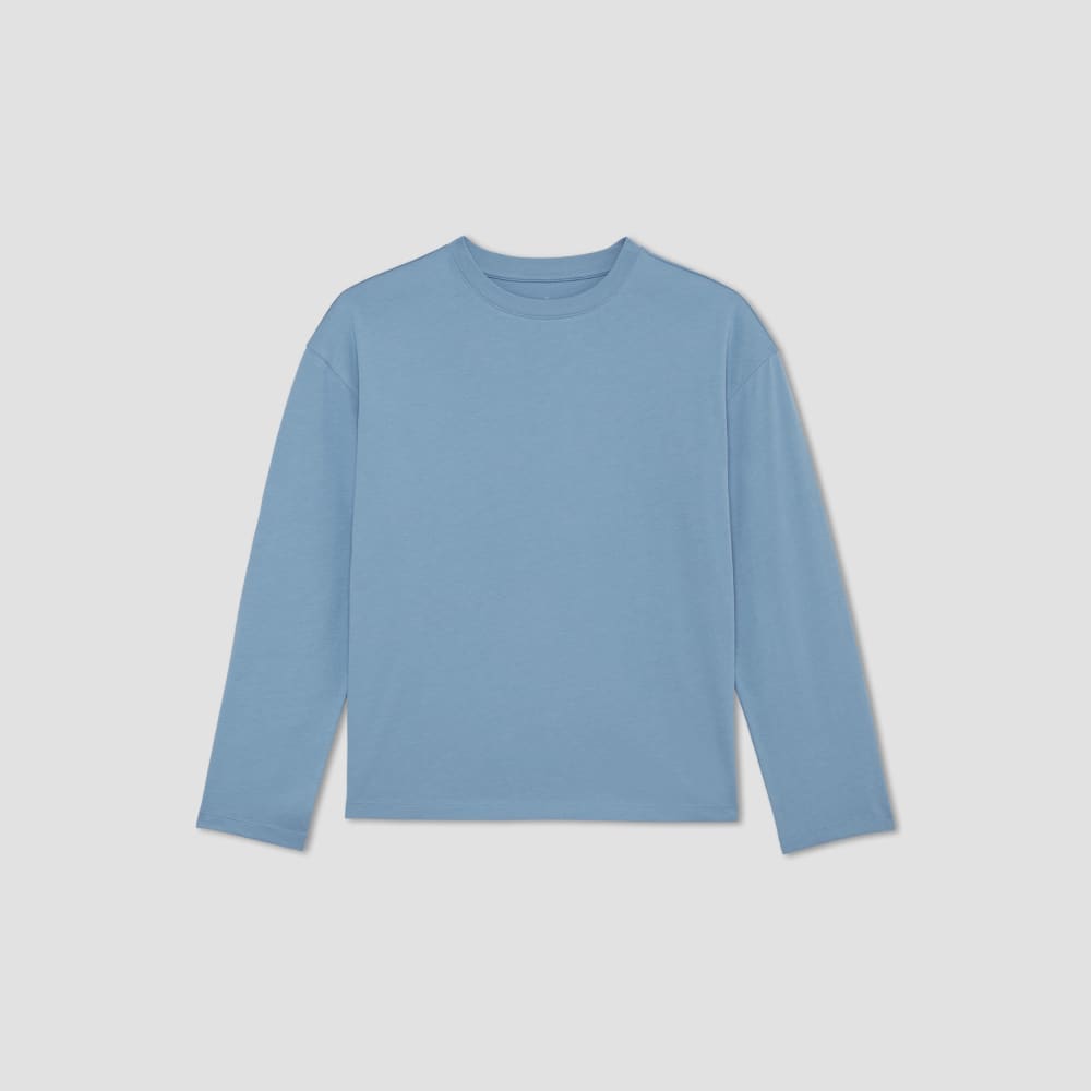 womens-organic-ctn-relaxed-ls-tee-heritage-blue | alt