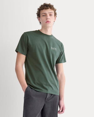 Everlane x Peace & Quiet Graphic Logo Tee | Pine