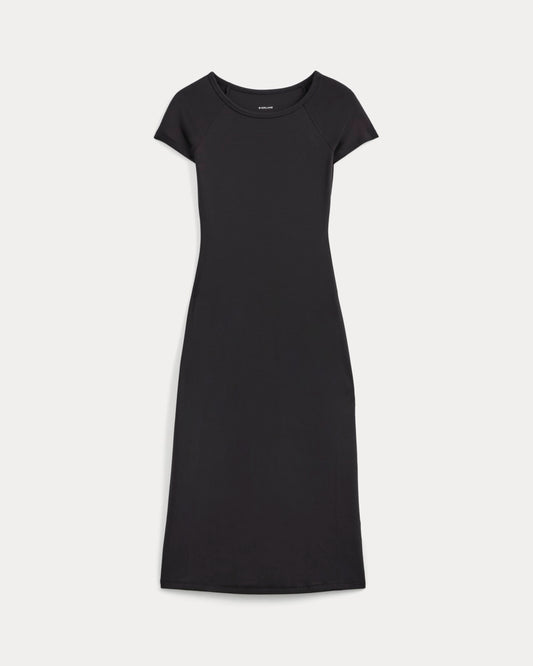 womens-raglan-midi-dress-black | primary
