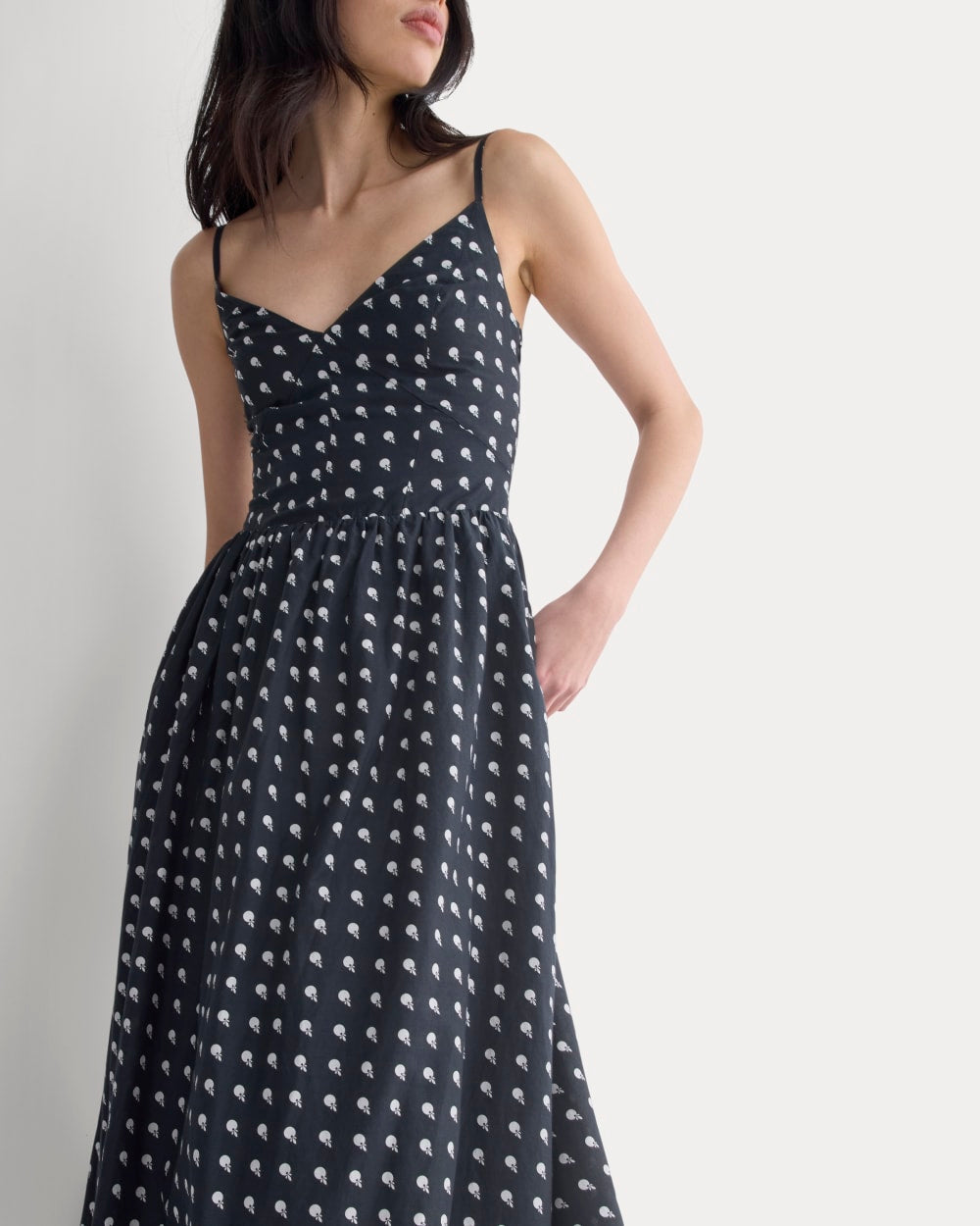 Midi Dress in Cotton Silk Voile | Black Everlane Midi Dress in Cotton Silk Voile | Black Everlane