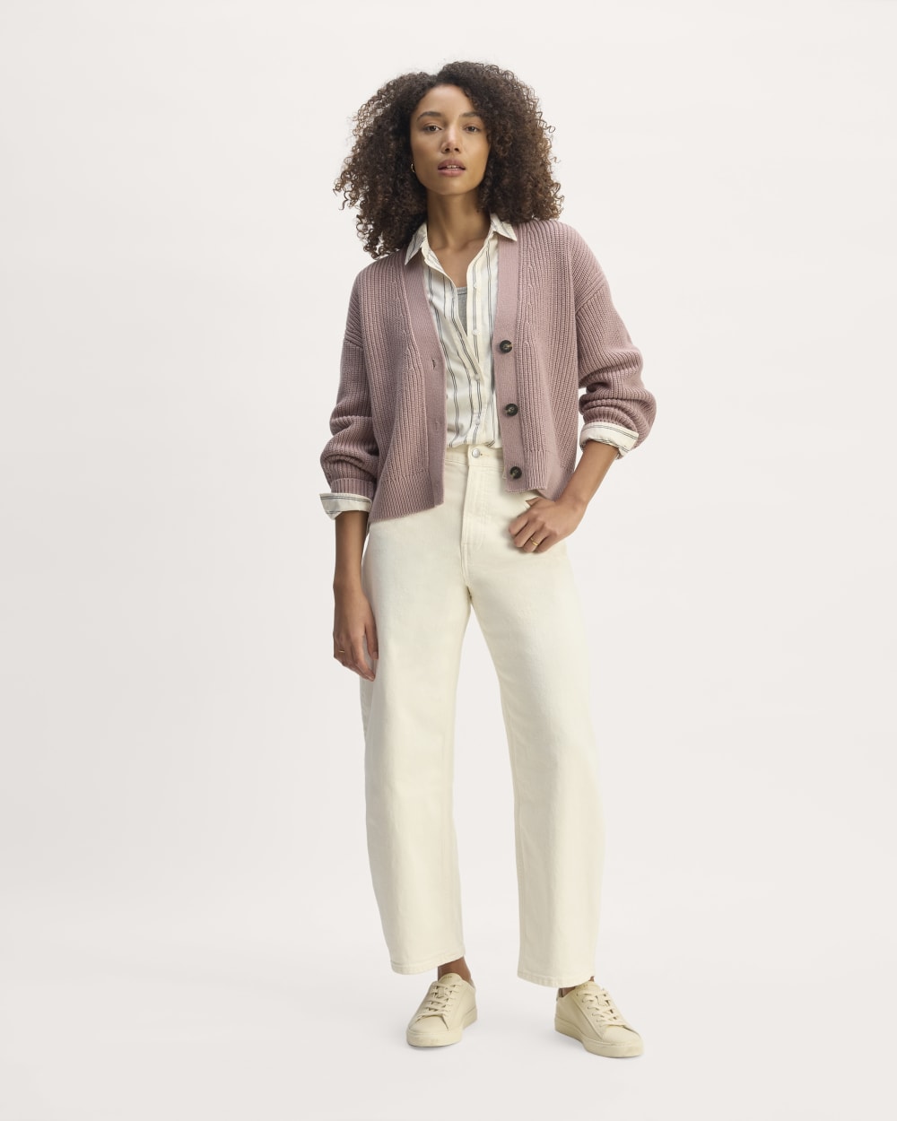 専用 the Virgins cotton cardigan rose The Boxy Cardigan in Everyday Cotton | Dusty Rose – Everlane