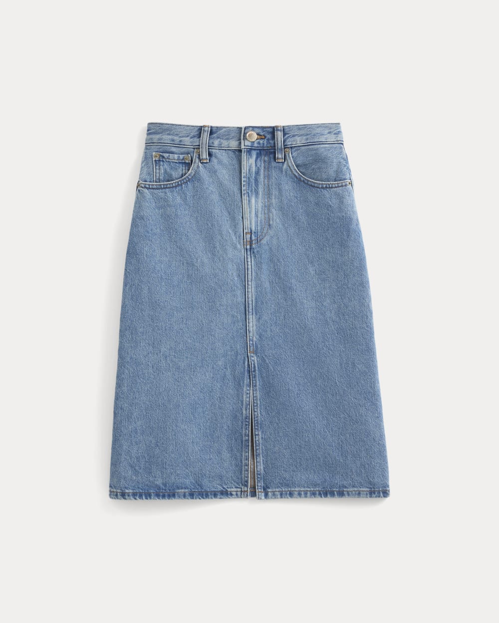 womens-mid-rise-denim-midi-skirt-vintage-mid-indigo | alt