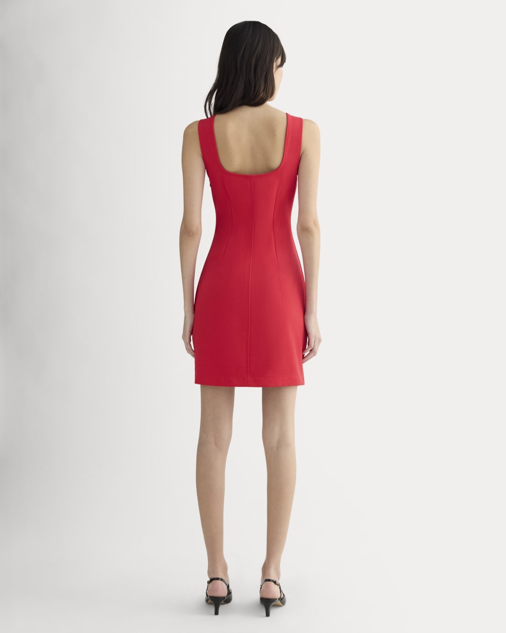 The Dream Square-Neck Dress | Classic Red – Everlane
