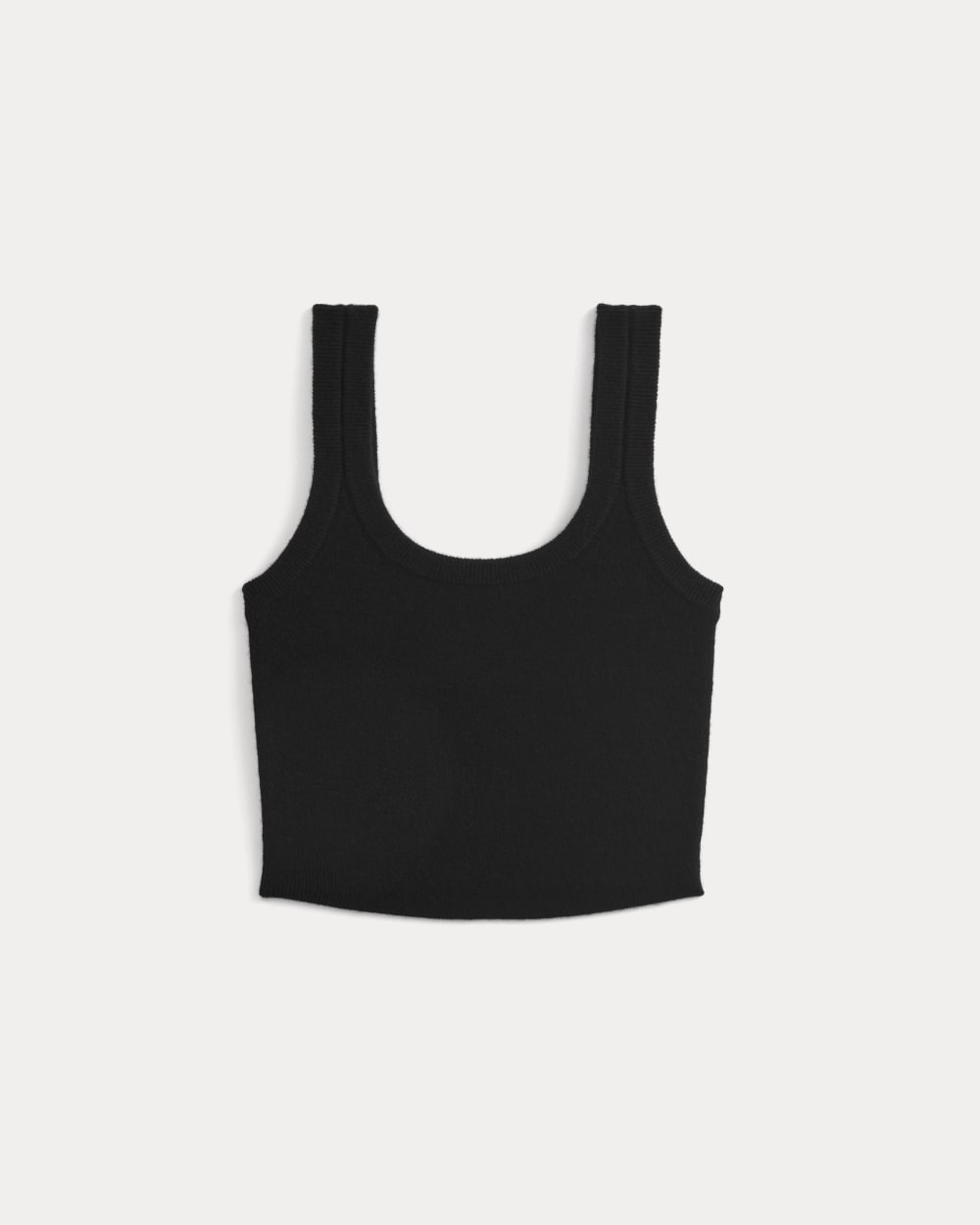 womens-cashmere-cropped-tank-black | alt