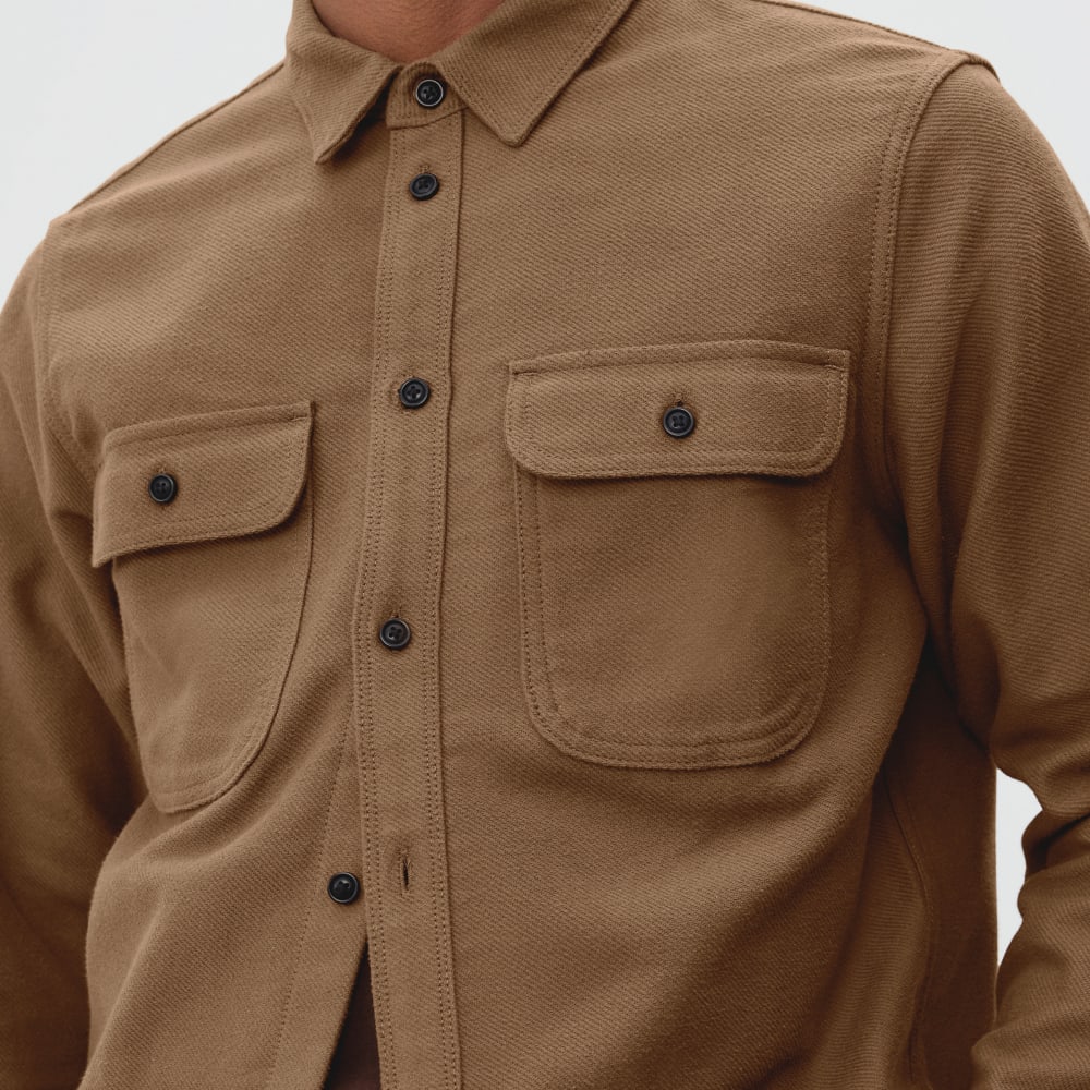 The Heavyweight Overshirt | Uniform | Dark Heathered Camel