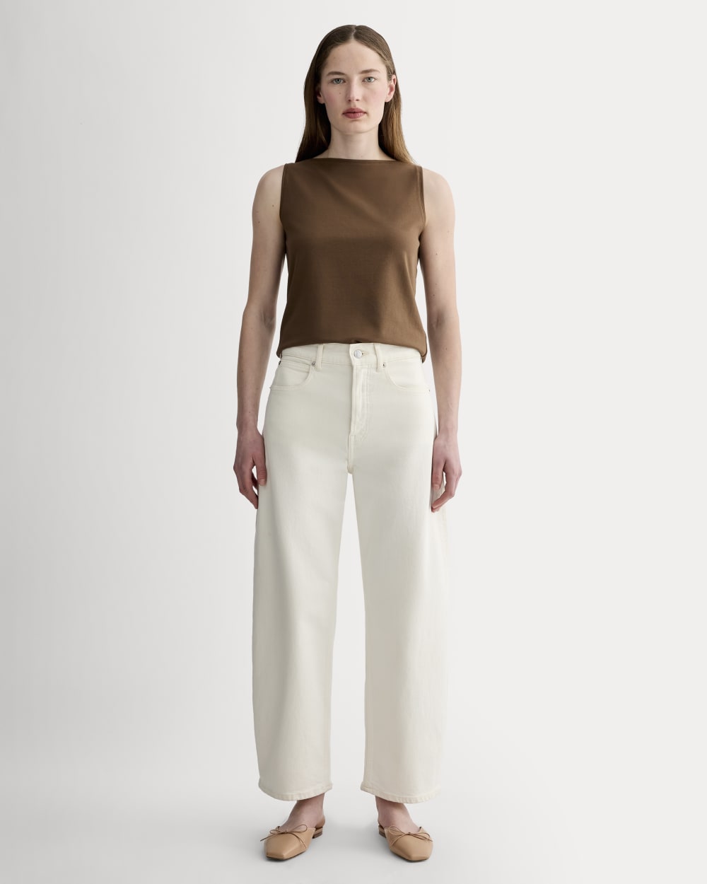 The Form Boatneck Tank | Cocoa – Everlane