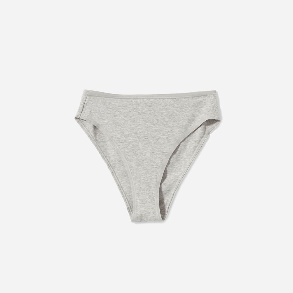 Cotton High Rise Bikini Heathered