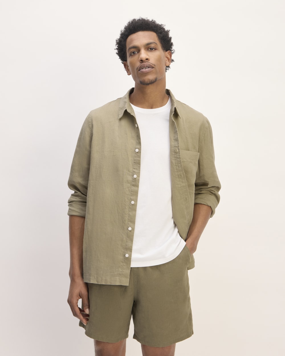 The Linen Straight Hem Shirt