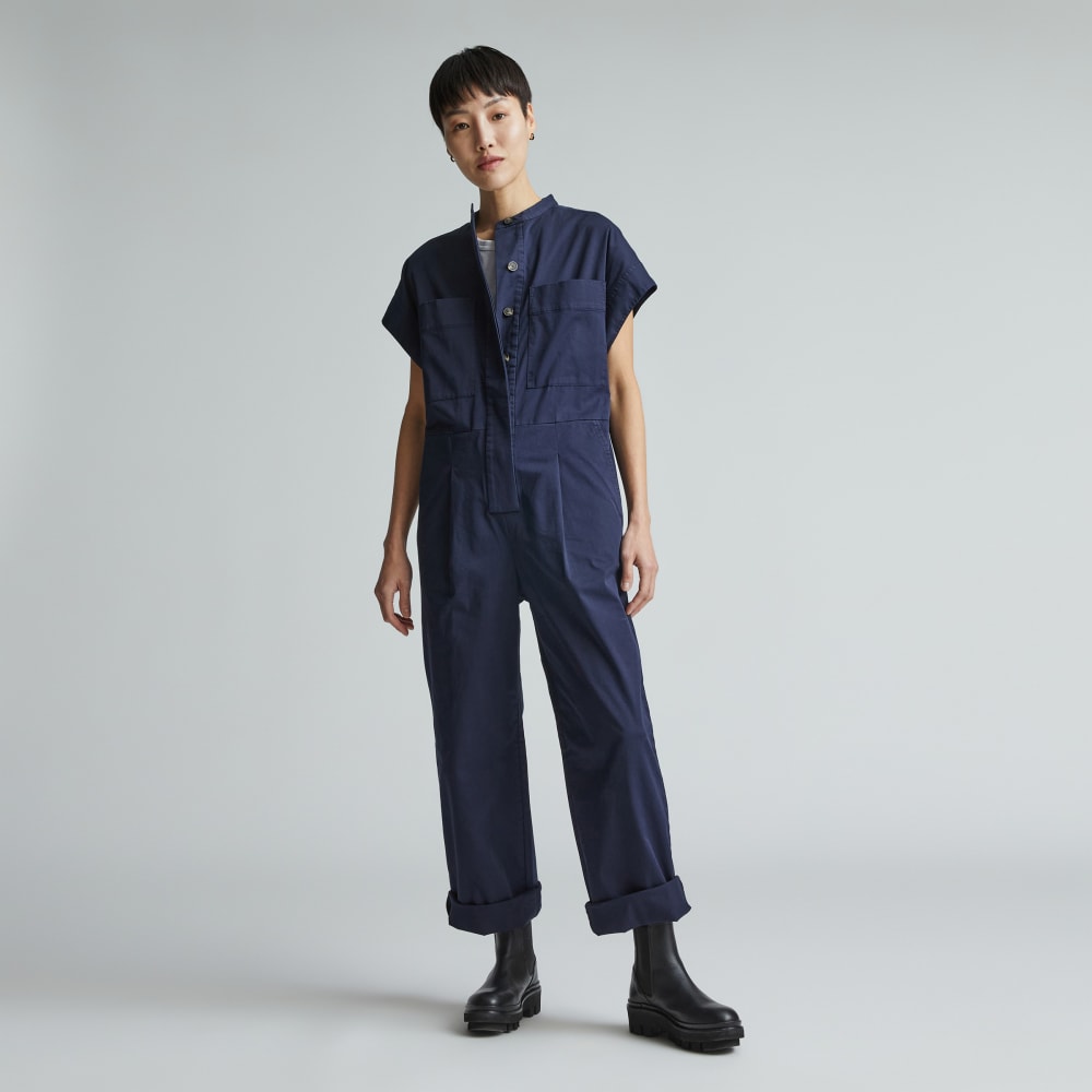 The Easy Workwear Jumpsuit | Navy - XXS