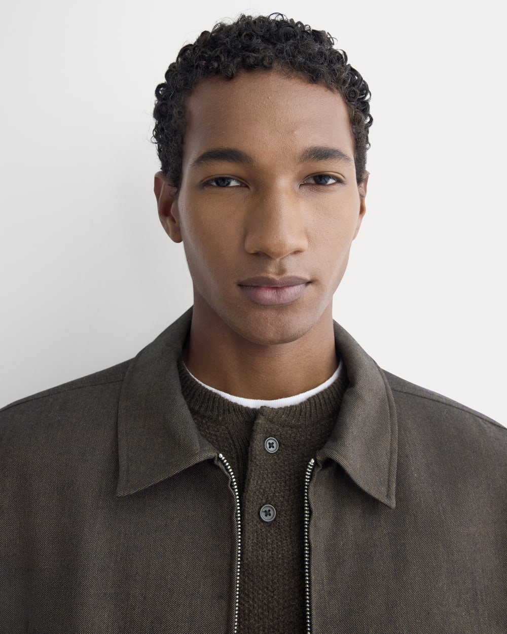 Tailored Zip Jacket | Heathered Fudge – Everlane