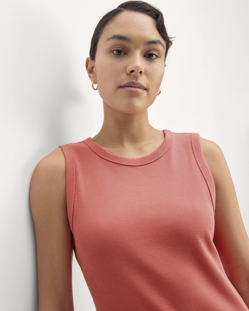 The Ribbed Mini Dress | Coral  Everlane