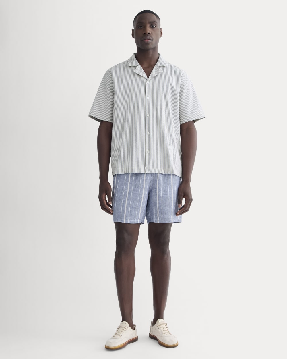 The Seersucker Resort Shirt | Dutch Blue / Natural – Everlane