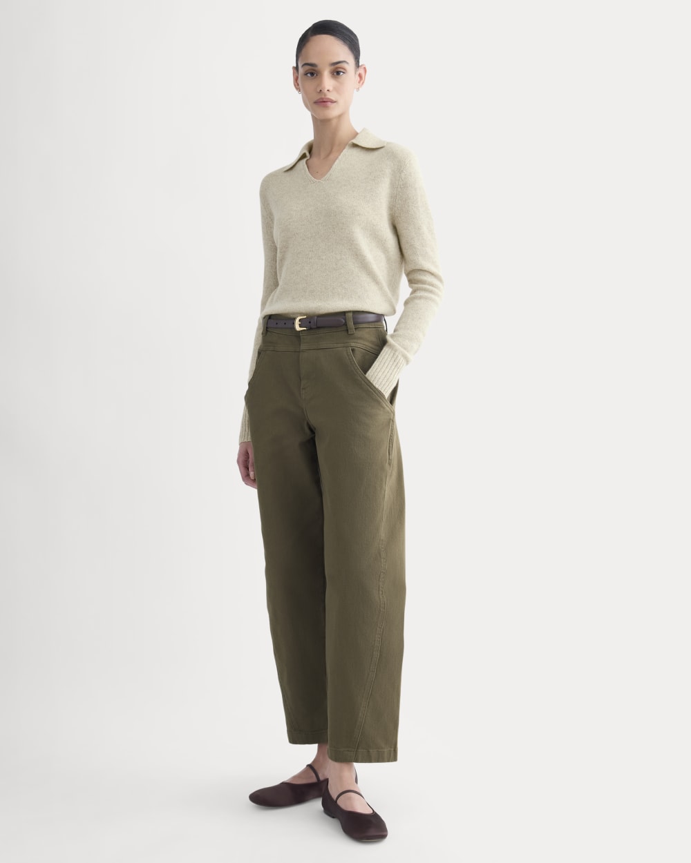 Double-Stitch Barrel Pant