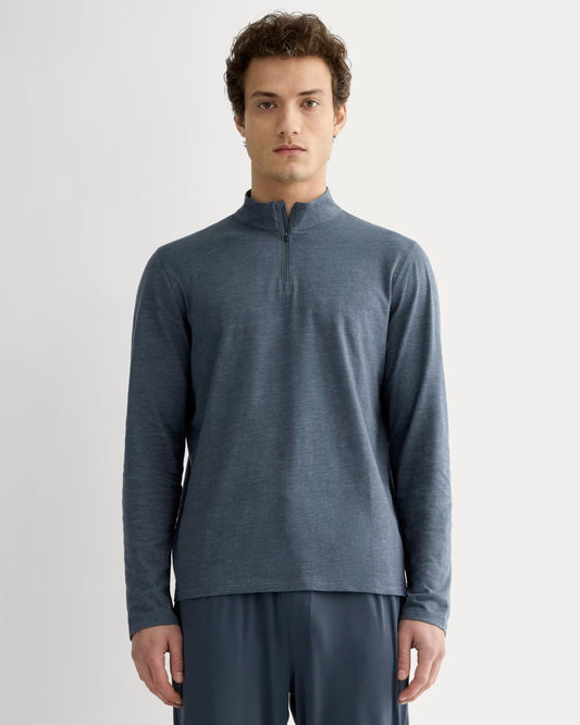 mens-rec-quarter-zip-hthr-navy | primary