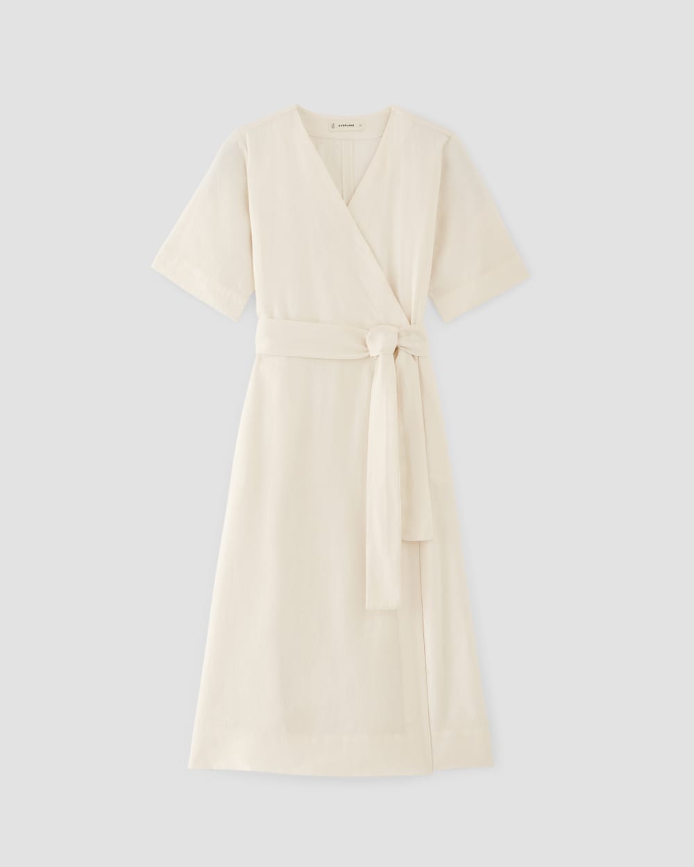 The Wrap Dress in Linen | Bone Everlane The Wrap Dress in Linen | Bone Everlane