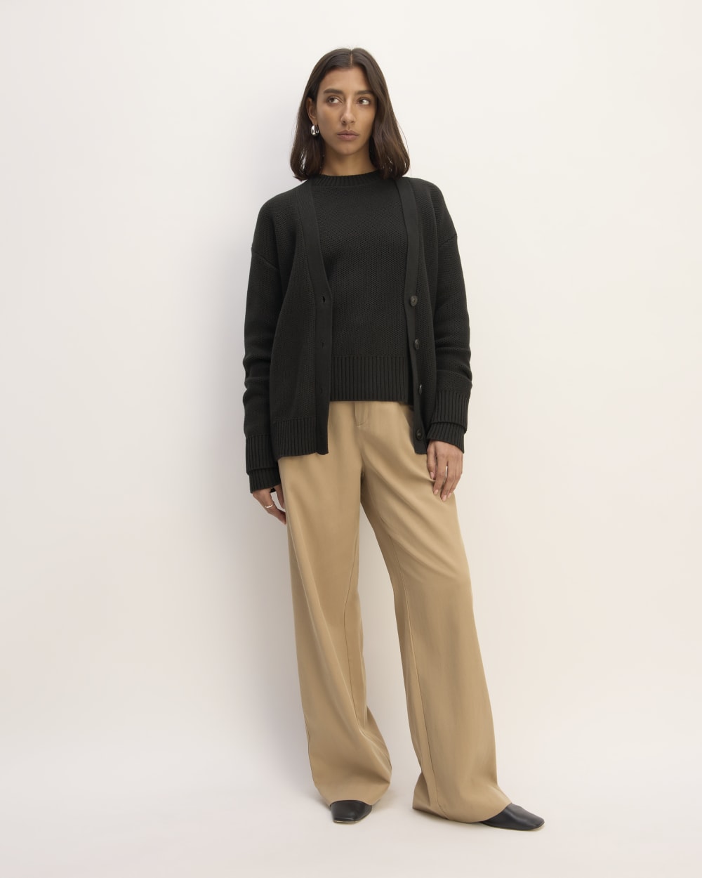 womens-cotton-honeycomb-cardigan-black