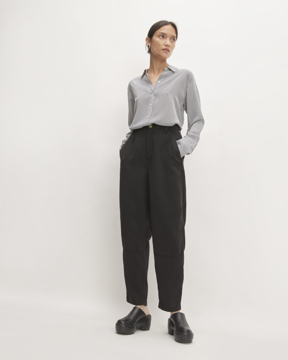 womens-clean-silk-relaxed-shirt-black-white