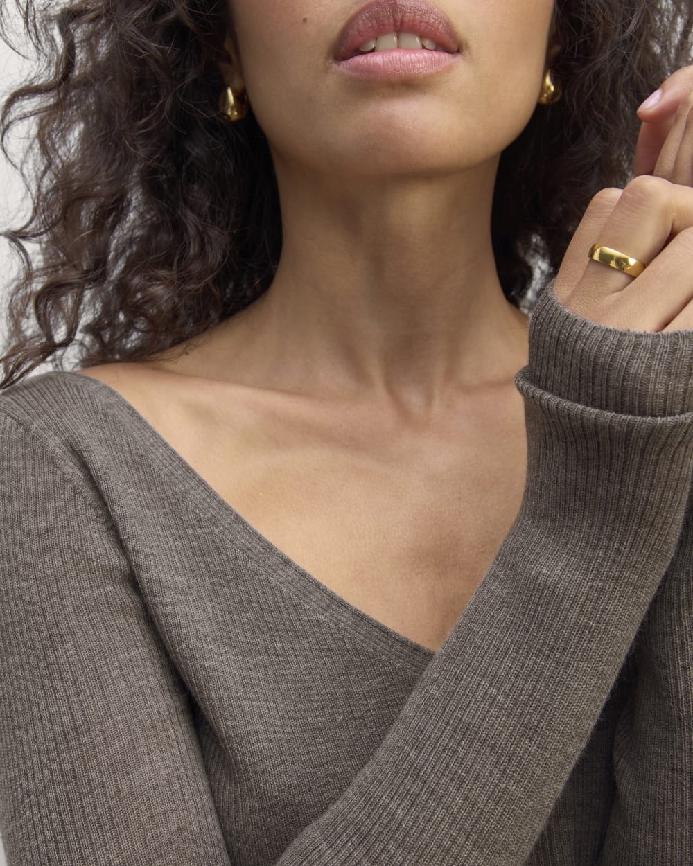 The Off-Shoulder Top in Ultrasoft Merino | Black
