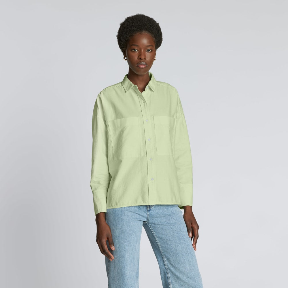 womens-boxy-oxford-seafoam-green | primary