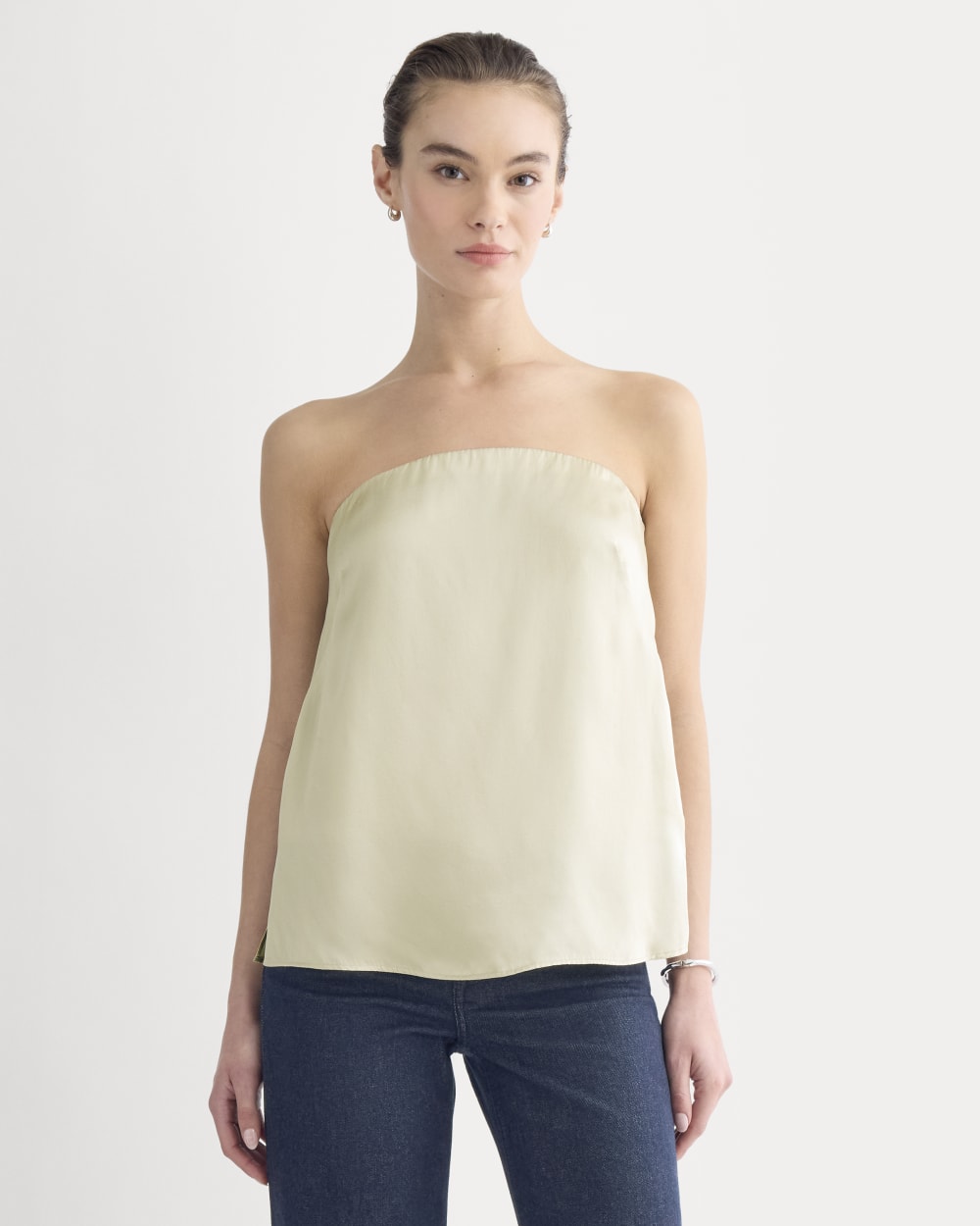 Thin Strap Cami in Silk Charmeuse
