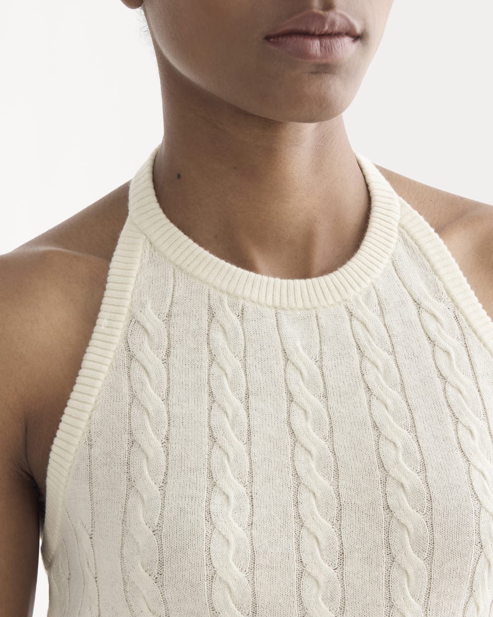 The Cable Halter in Cotton Cashmere | Birch – Everlane