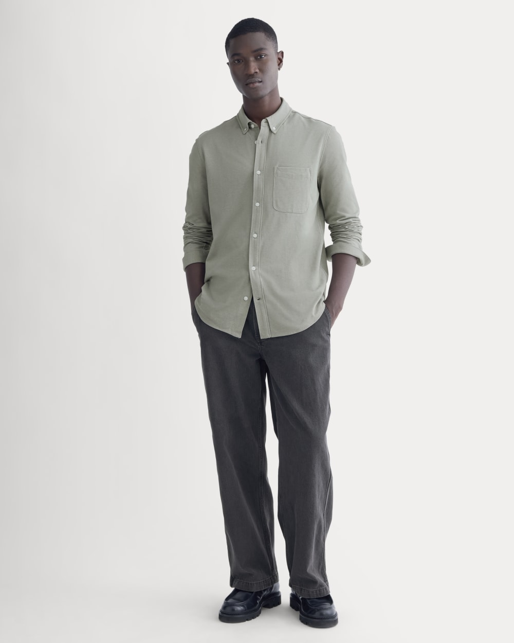 mens-cfo-shirt-chambray-deep-lichen-green