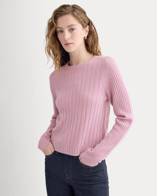 womens-mix-ribbed-crew-in-cashmere-lilac-crush | primary