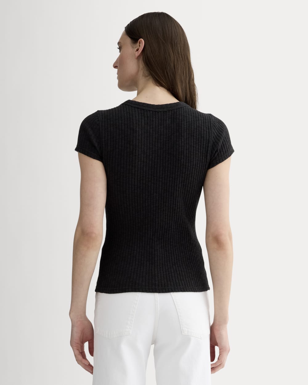 The Cozy Rib Tee | Black – Everlane