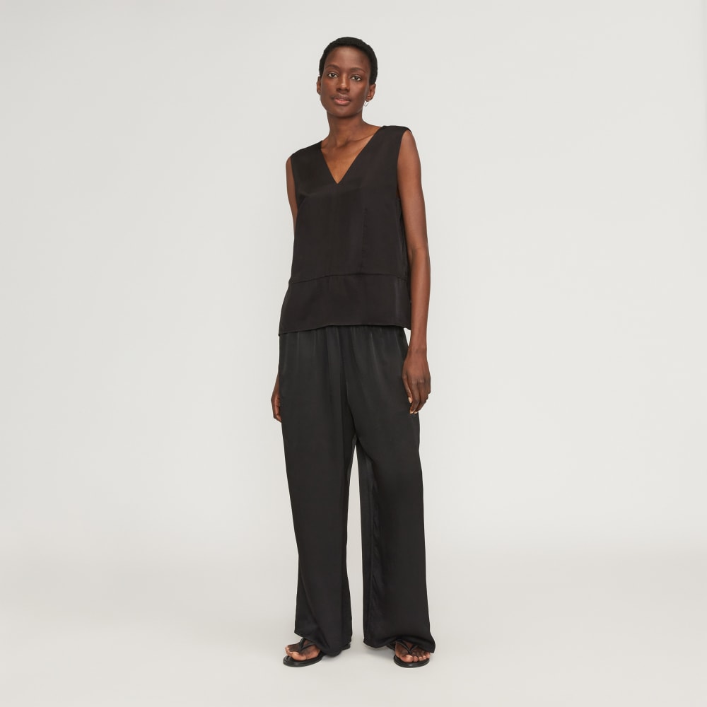 womens-satin-v-neck-top-black